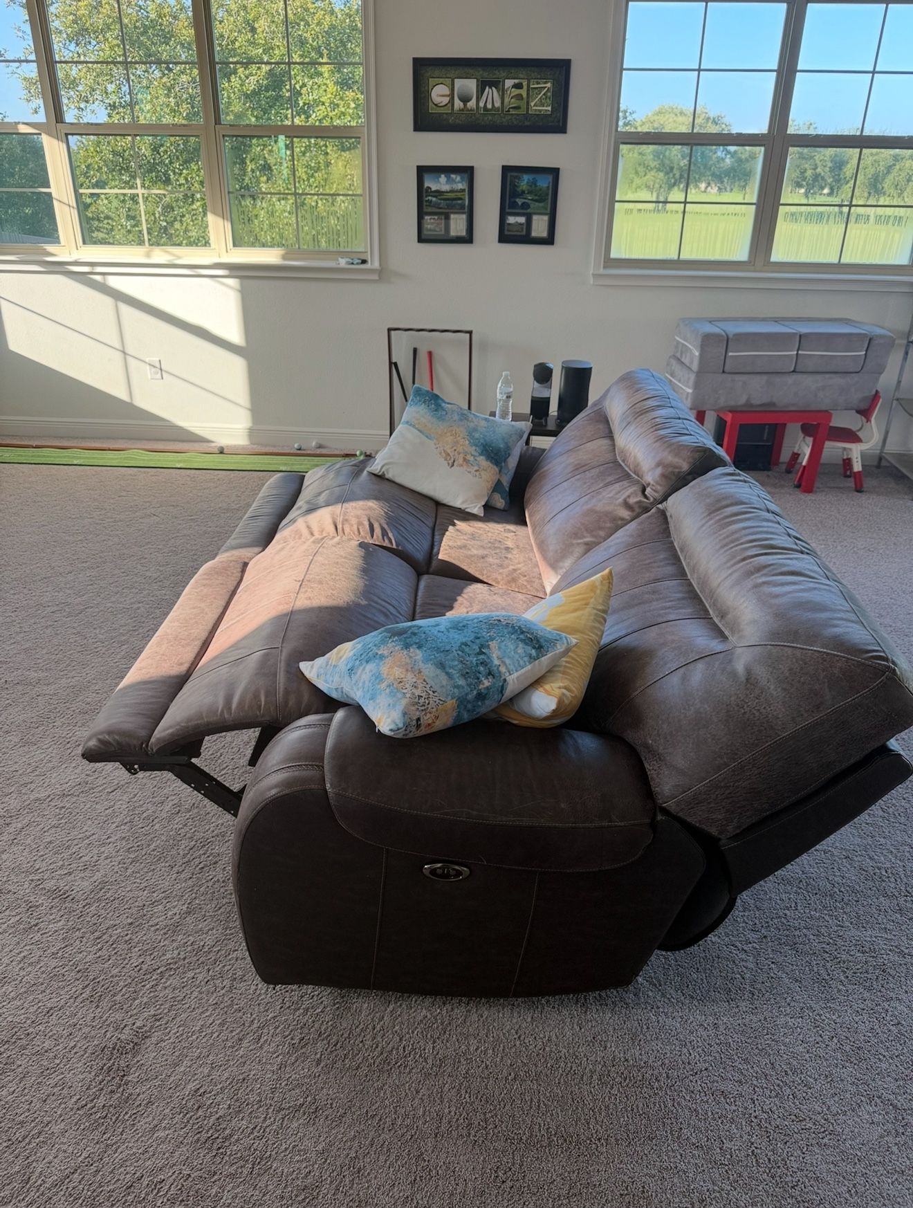 Reclinable Leather Sofa