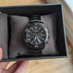 Bulova Men's Chronograph Sport Gray Stainless Steel Bracelet Watch 42mm