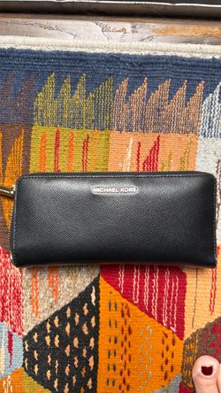 Michael Kors Black Leather Continental Wallet