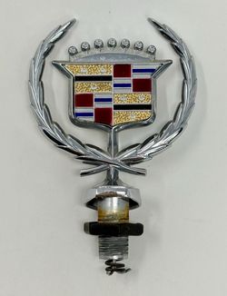 Vintage chrome Cadillac hood ornament