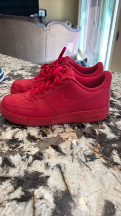 Nike Air Force 1 Triple Red Sneakers size 11
