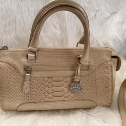 Brahmin Mini Python Satchel Crossbody