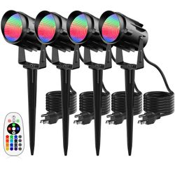 JIAQIYAN Halloween Decor...ape Lights Outdoor 4 Pack