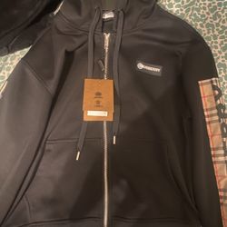 Burberry hoodie zip up