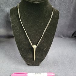 18" Necklace With A John 3:16 Stamped Nail, Religious 