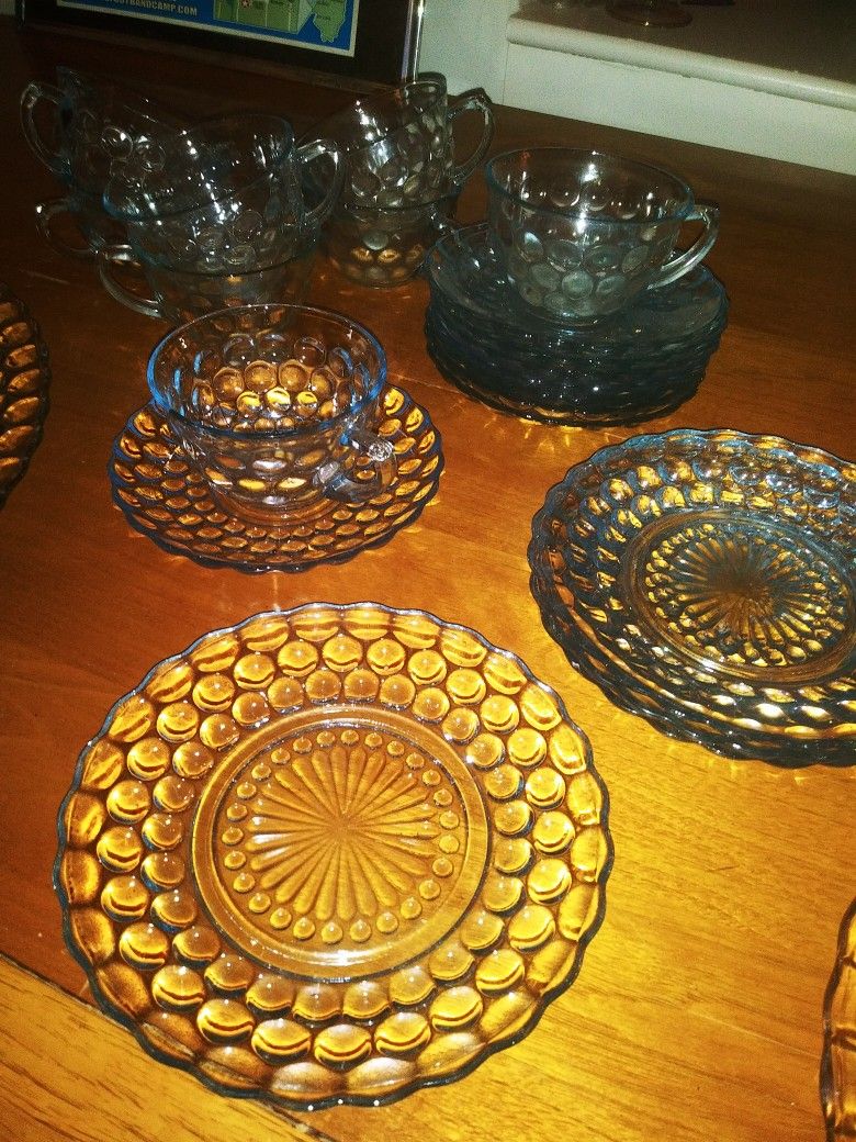 Anchor Hocking Vintage Glassware - Blue Bubble!