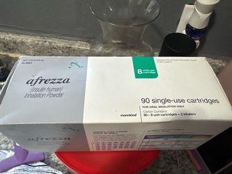 Boxes of  afrezza t shirts