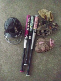 Baseball Bats And Gloves