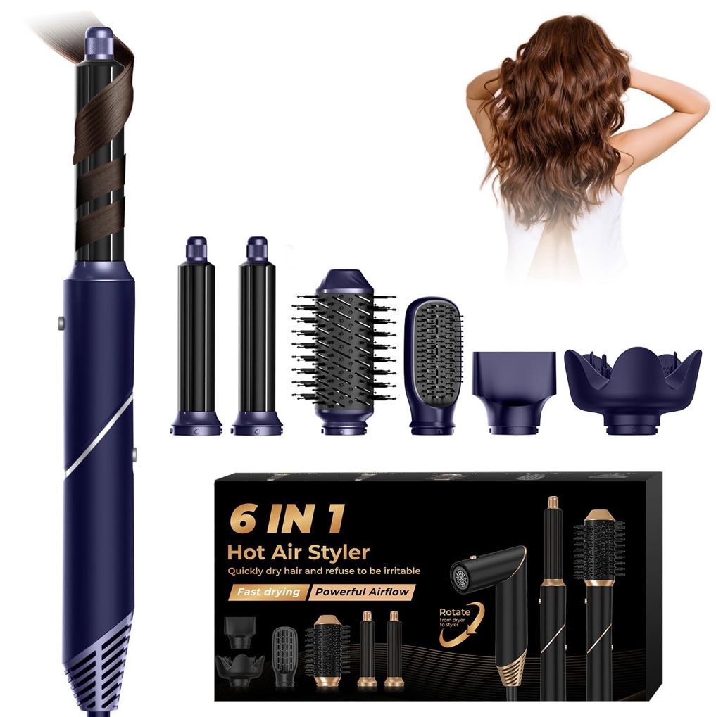 Hair Dryer Brush Encihanadora Secadora 6 En 1