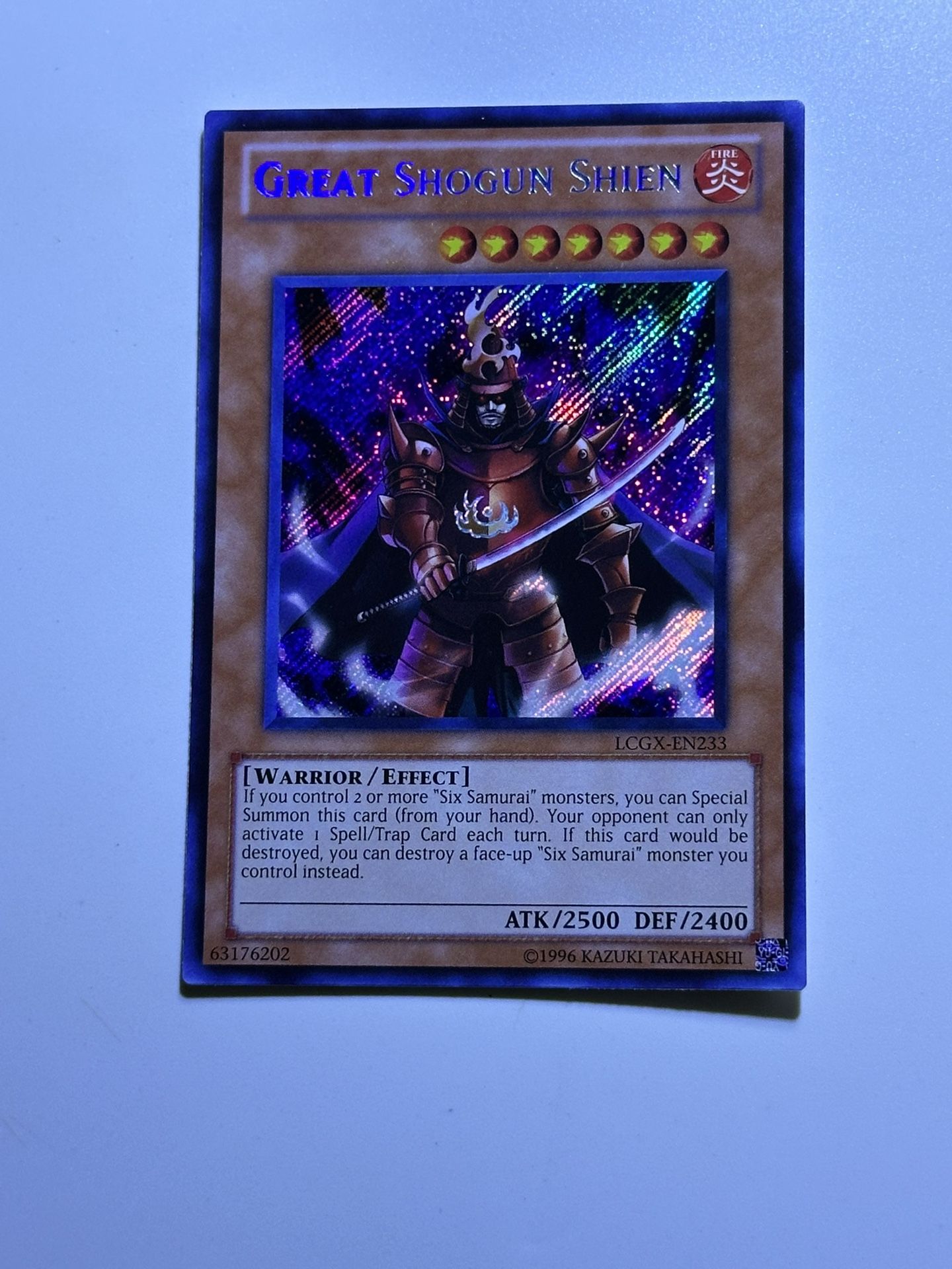 YUGIOH GREAT SHOGUN SHIEN LCGX-EN233 SECRET RARE NM