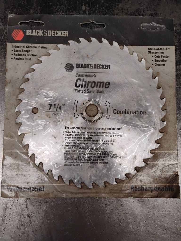 Black & Decker 7 1/4" Saw Blade