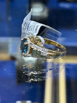 14k Aquamarine Diamond ring buy sale trade Rolex gold diamonds silver