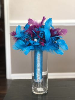 Ankara fabric wedding bouquet