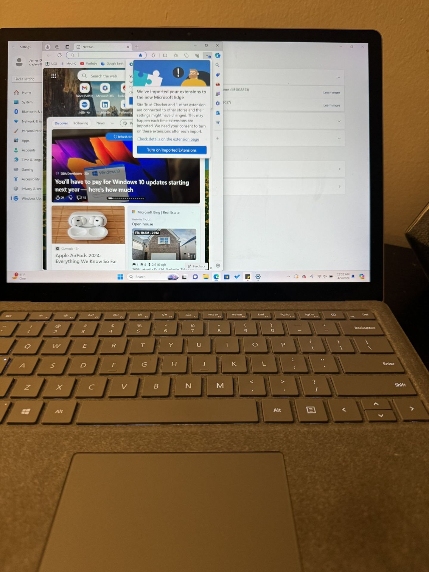 Microsoft surface Laptop 2 