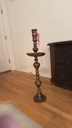 Vintage Brass Candle Stick Holder