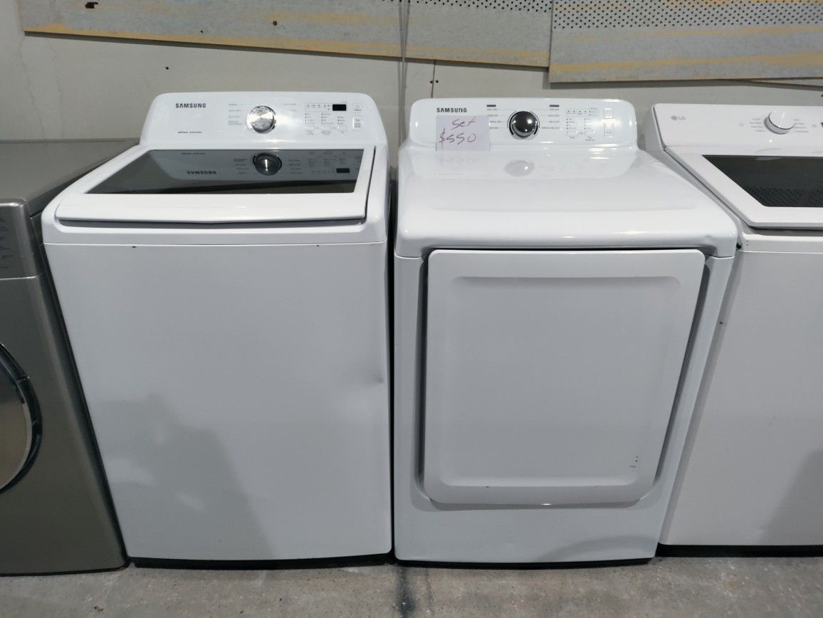 White Set Samsung Washer And Dryer Used