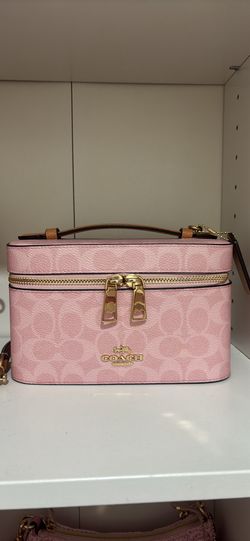 Powder Pink Coach Cosmetic Bag