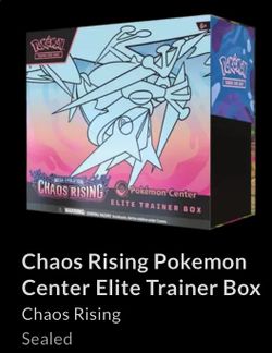 Pokemon Chaos Rising Pokemon Center ETB Elite Trainer Box
