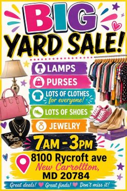 HUGE YARD SALE 8/30