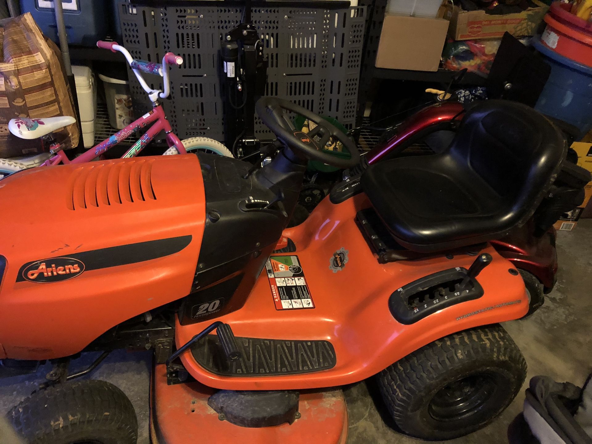 Lawn mower-Aries brand and in good condition.