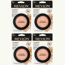 4 Pieces Of Revlon Colorstay Finishing Pressed Powder - Lightweight and Oil-Free - 0.03oz - 830 Light Medium
