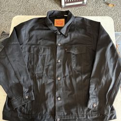 Levi Strauss & Co Jacket Men’s Size 4XL Black Denim Trucker