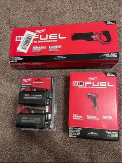 Milwaukee 2722-20 M18 FUEL SAWZALL W/ M18 Impact Wrench & Battery 2 Pack