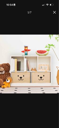 New OgiOgi Wooden Kids Toy Storage Organizer for Toddlers, Nursery-White