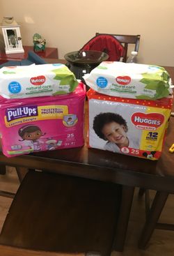Huggies diapers and wipes