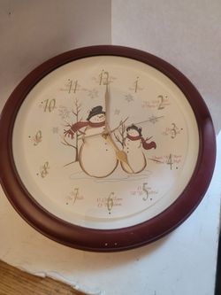 Christmas Carol Wall Clock