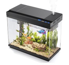 Vehipa Fish Tank, 2.4 Gallon Fish Aquarium, Fish Tank
