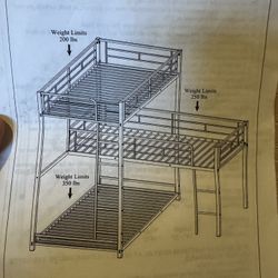 Gently Used Triple Bunk Bed
