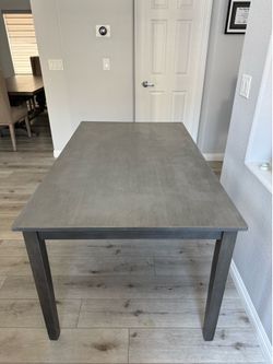 Gray Dining Table