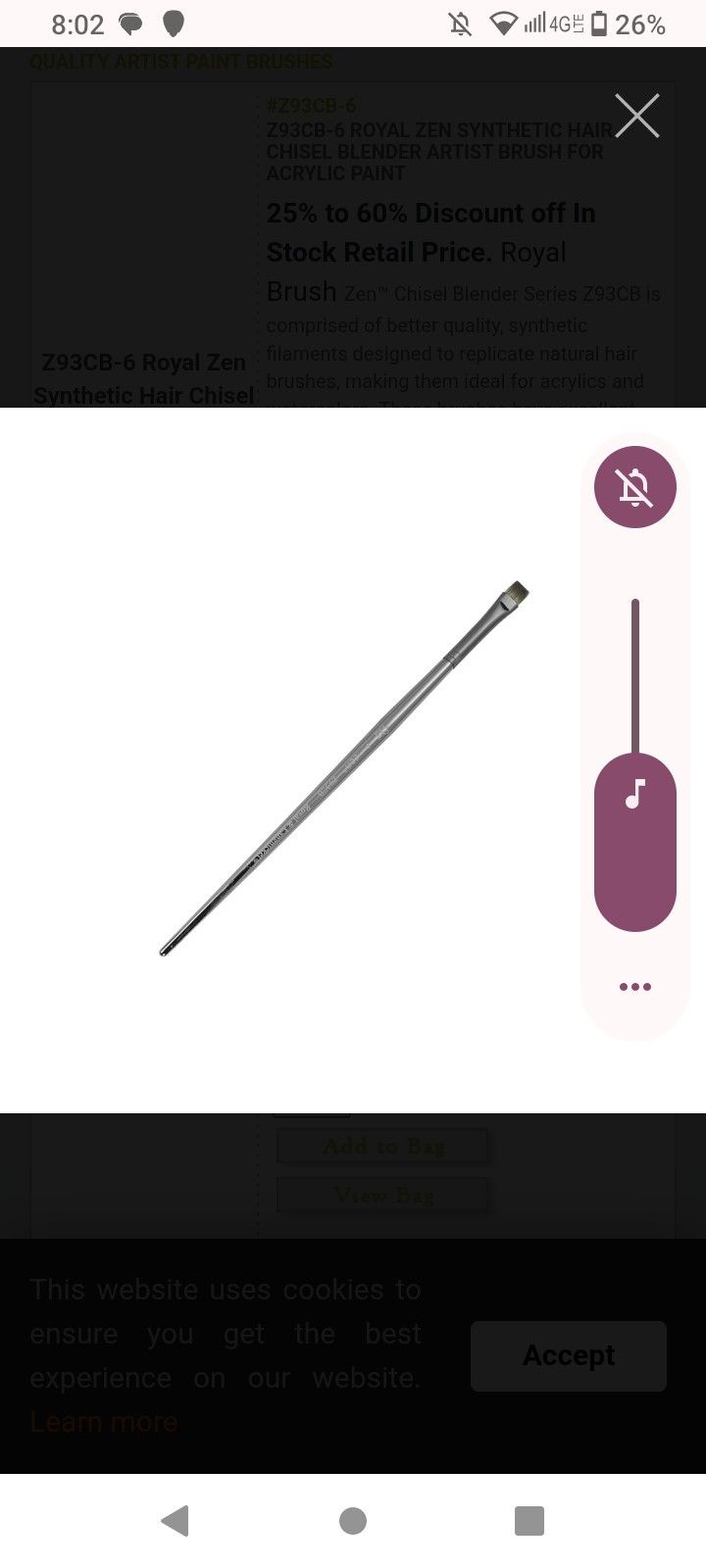 Zen Royal & Langnickel Artist Paint Brushes