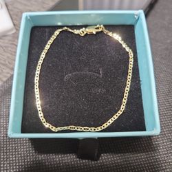 Brand NEW 14K gold Over Sterling Silver Bracelet