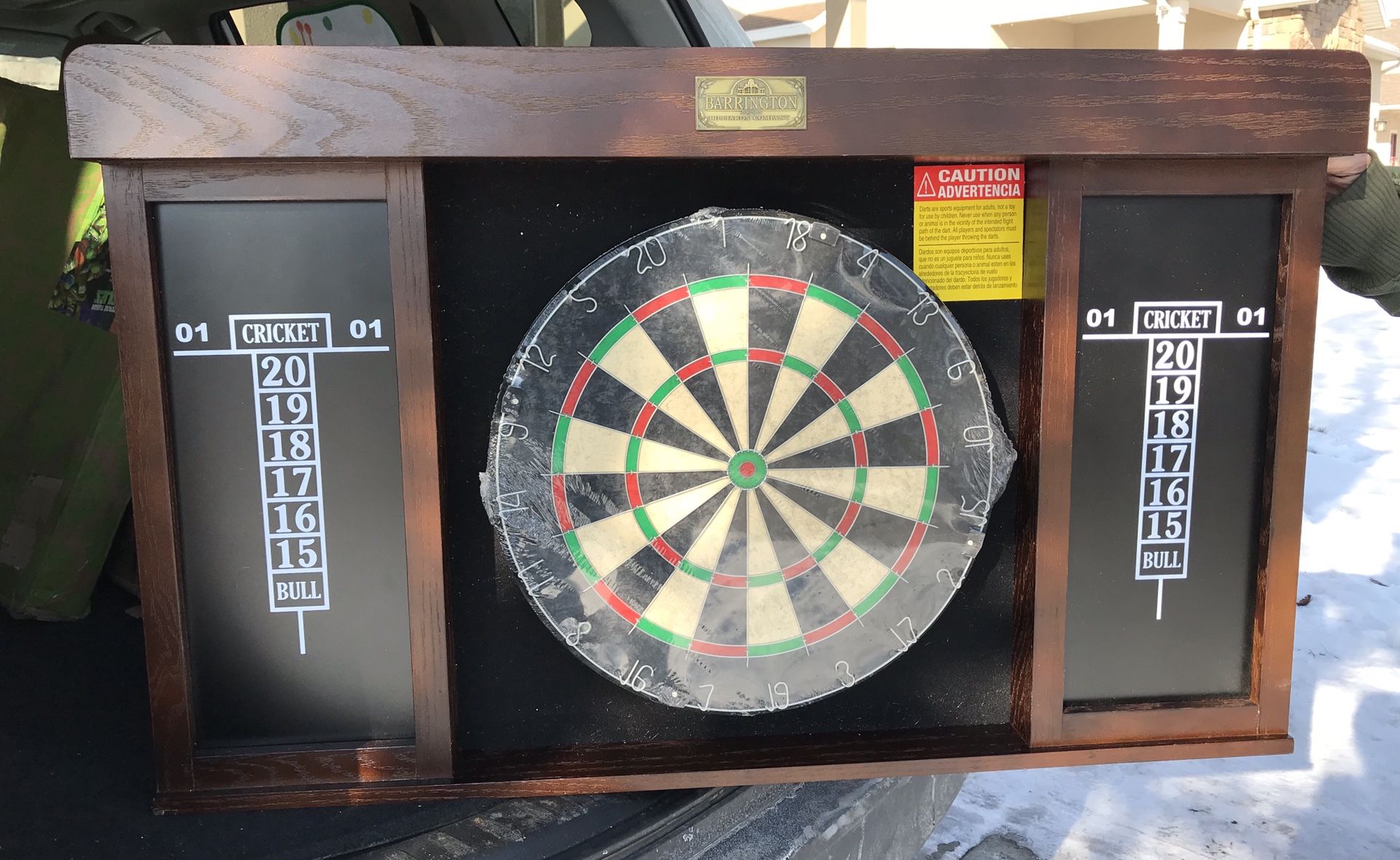 Barrington 40 inch dartboard cabinet with LED light