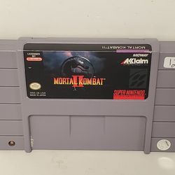 Super Nintendo Mortal Kombat II 2