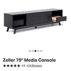 79” Solid Wood Media Console