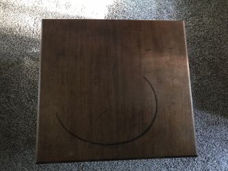 Polished side table cum little cubby