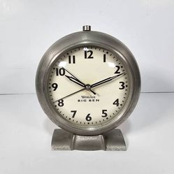 Vintage Westclox 47602 Big Ben 1939 Retro Antiqued Dial Quartz Alarm Clock