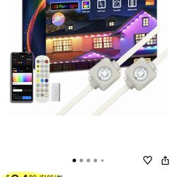 Permanent Outdoor 60ft Lights with 36 LED Eaves IP67 Waterproof Smart RGB Lights with DIY Scene Modes for Christmas, Halloween, New Year Holidays - AP