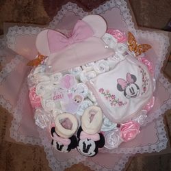 Minnie Mouse Diaper Bouquet 