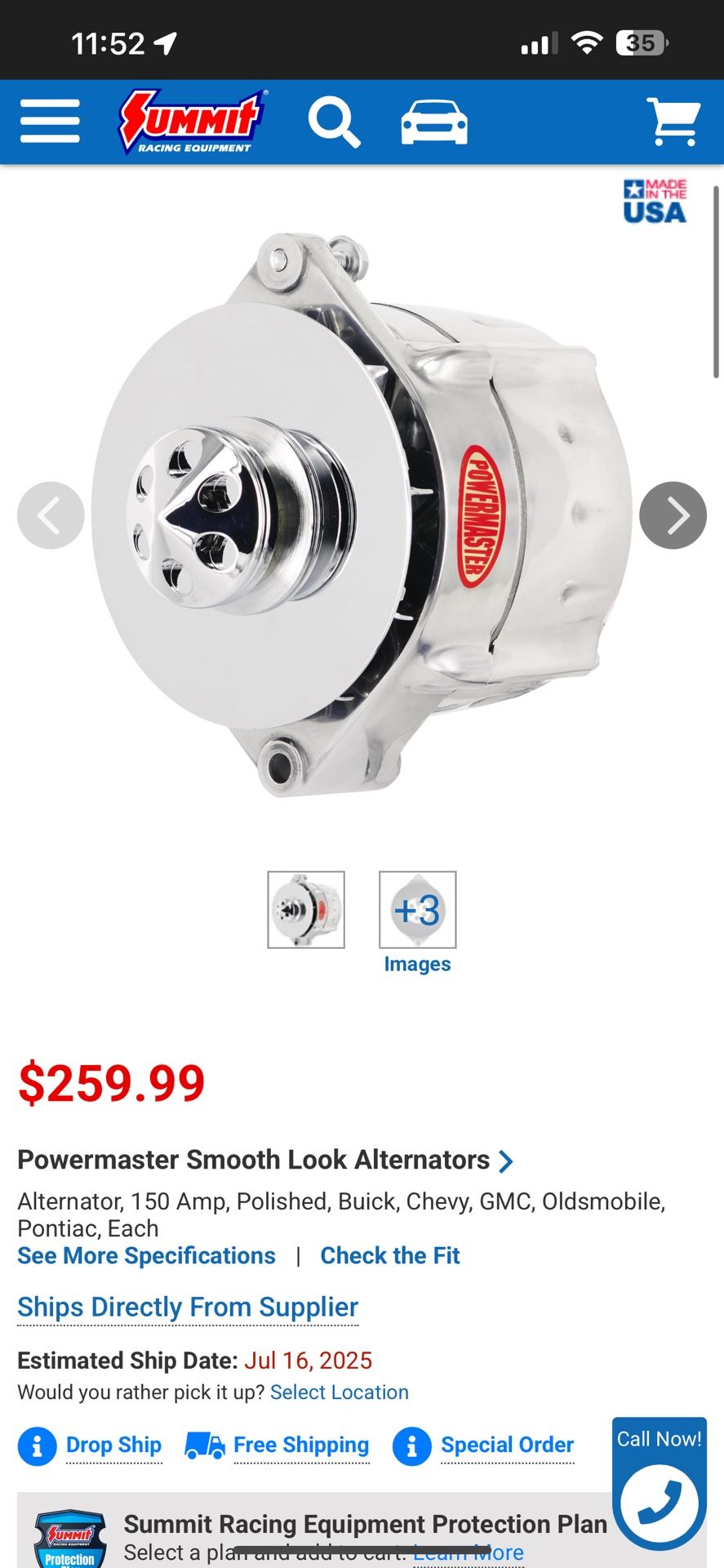 Chevy 350 Alternator