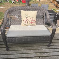Wicker Loveseat