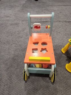 Kids walker and toys