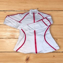 Women’s White And Hot Pink 2-Piece Sports Suit 