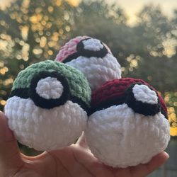 Pokeball crochet Plushie