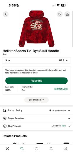 Red hellstar hoodie