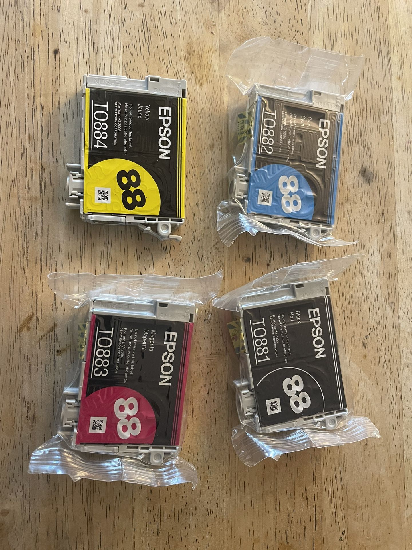 Epson 88 ink Carts. T0884