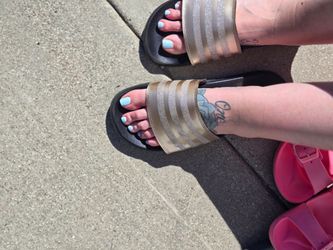 Womens worn sandals